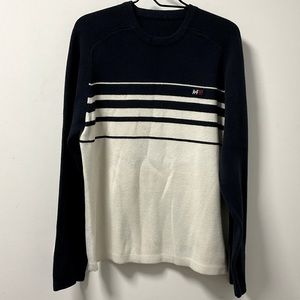 Classic Vintage Men’s Abercrombie & Fitch White Blue 92 Logo Pullover Sweater!